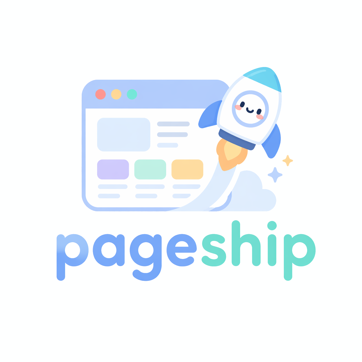 Pageship – Rakete startet aus einem Browser-Fenster